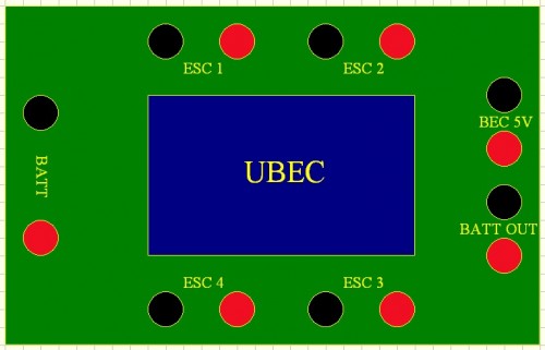 Sky-Hero Anakin POWER DISTRIBUTION BOARD